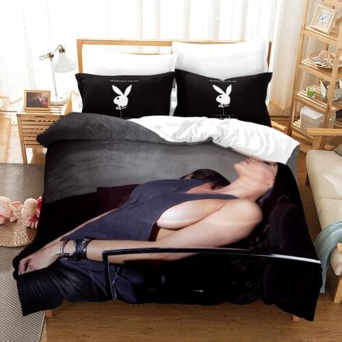 Sexy Bikini Lady 3D Printed Bedding Set Duvet Cover KING Queen FULL Twin Size for Bedroom Decor