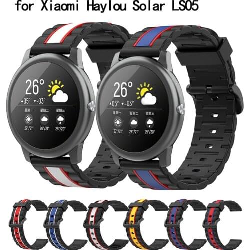 Silicone Strap for Xiaomi Haylou Solar LS05 sports breathable replacement watchband for haylou solar LS05 samrt watch Bracelet
