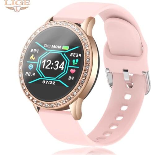 LIGE 2020 New Women Lady Smart Watch Heart Rate Smartwatch men women Smart Watches Lovely Band Fitness Tracker Smart Bracelet