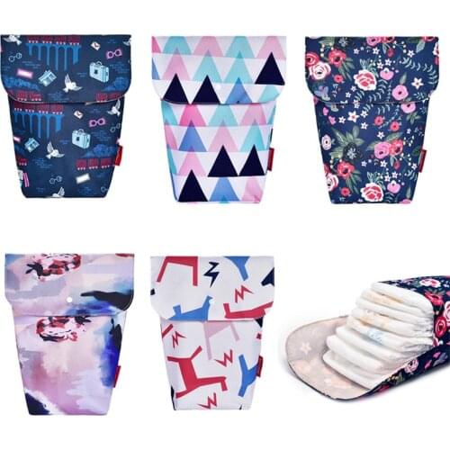 Baby Diaper Organizer Multifunctional Print Waterproof Wet Bag Travel Portable Diaper Bag Newborn Big Capacity Nappy Storage Bag