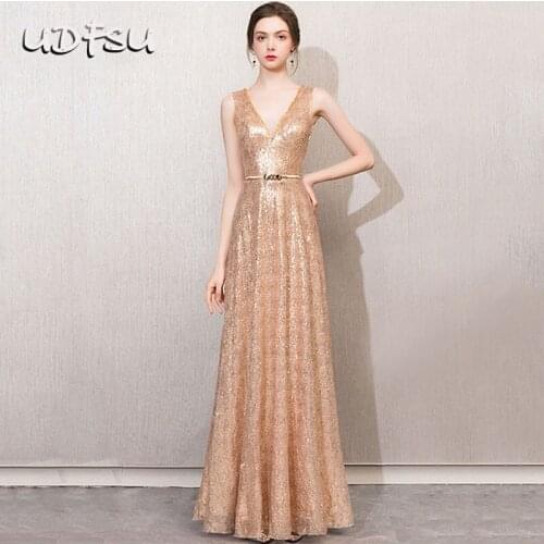 UDFSU Women Off Shoulder Deep V-Neck Evening Dress Slim Fit Floor Length Party Gowns Backless Vintage Evening Dresses