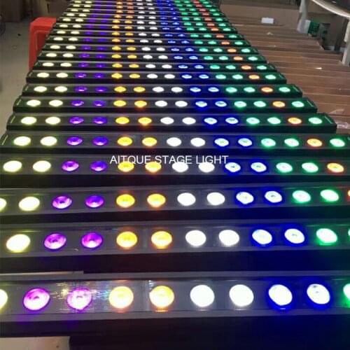 10lot led outdoor light matrix 14x18w rgbwa uv 6in1 wall washer led ip 65 led bar uv wall outdoor linear led wall washer
