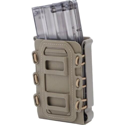 Outdoor Tactical 5.56mm 7.62mm Molle Pistol Mag Pouch CS games Magazine Pouch Holster Fastmag Hard shell Belt Carrier Case