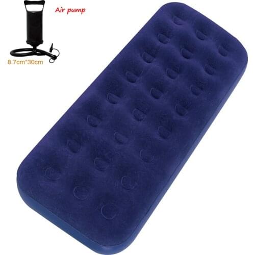 Thickened Air Bed Portable Camping Bed Outdoor Foldable Air Bed Beach Inflatable Cushion Camping Sleeping Pad