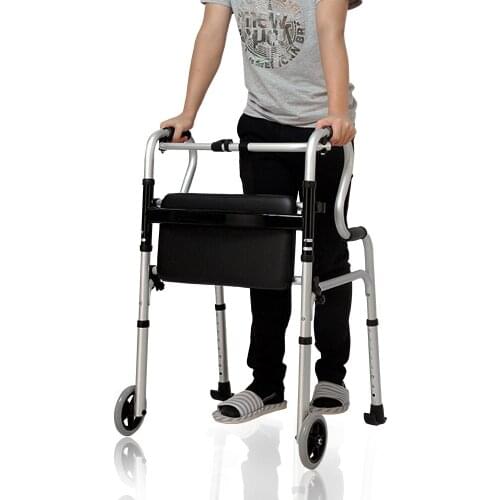 Walking assist Elderly Walk Aluminium Alloy Disabled Four Foot travel aids Cane Walk Auxiliary Implement Help Step Implement