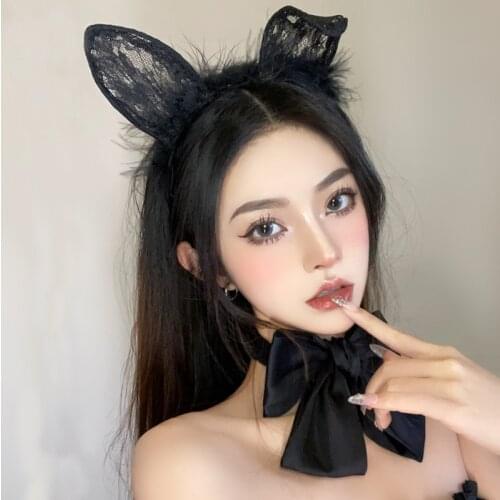 Japanese Hair Accessories Women Girls Cat Ears Headband Accessories Sexy Head Band Multicolor Styling Tools Headwear Neko