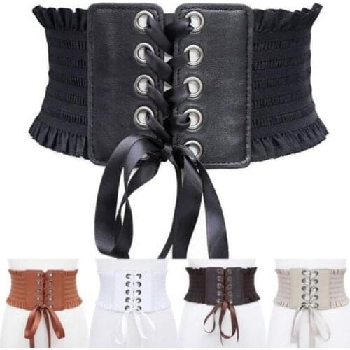 Ladies Fringed Bow Tie Belt Belt Super Wide Girdle Fashion Skirt Tie Belt Decoration Girdle All-match