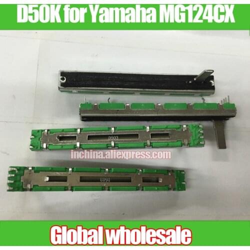 2pcs 75MM Mixer Straight Slide Potentiometer D503 D50K for Yamaha MG124CX 166cx / Dual Channel Dual Couplings