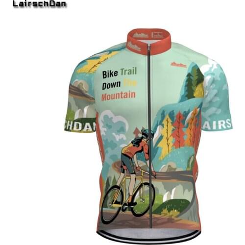 2020 LairschDan landscape Cycling Jersey mtb mountain bike sweatshirt bicycle T-shirt short-sleeved clothing Men‘s Mountain Team