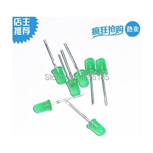 5mm Led Green 1000pcs F5 LED 5MM Green DIP2 Short Legs 5mm Led Green New and original