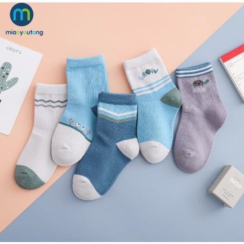5 pairs/lot Cartoon Crab Ship Cotton Warm Winter Baby Boys Socks Kids Childrens Socks For Girls Newborn Baby Socks Miaoyoutong