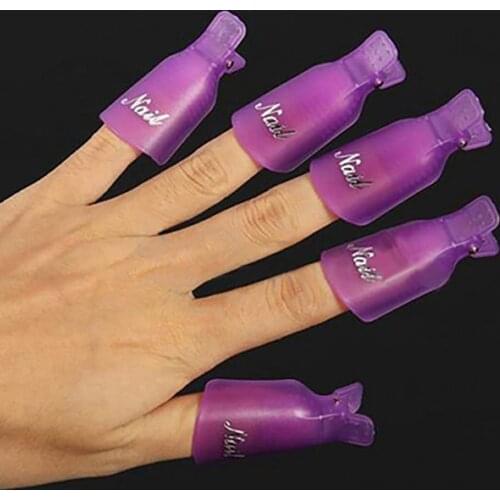 70% Hot Sale 1 Set Clips Quick Removal Reusable Plastic Nail Remover Clips for Nail Care