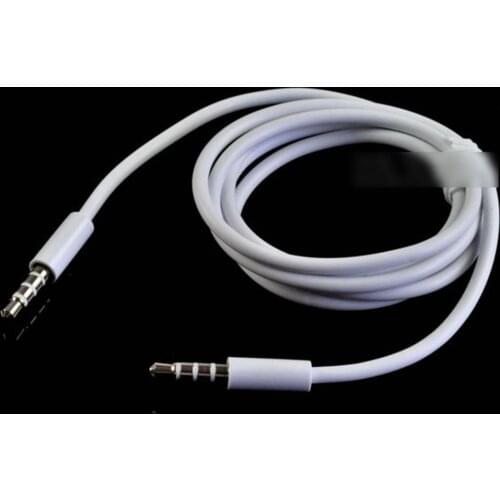 Aipinchun Dual 3.5mm Male Plug Connector Audio Cable 1 Meter Length Cord For Aux Speaker Mp3 Mobile Phone Etc