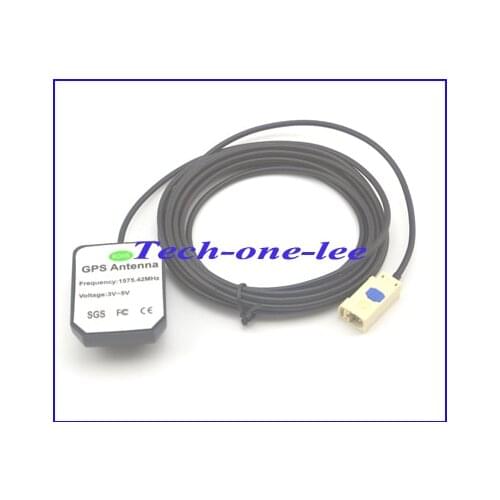 1575.42Mhz GPS Antenna White Fakra B Connector Aerial with 3M Cable Free Shipping