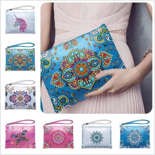 DIY Special Shaped Diamond Painting Wristlet Wallet Diamond Painting Embroidery Cross Stitch Wallet For Women Christmas Gifts