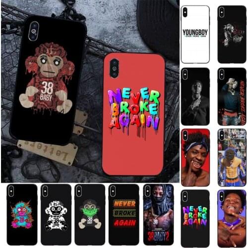 FHNBLJ Rapper Youngboy Never Broke Again Phone Case for iPhone 11 12 pro XS MAX 8 7 6 6S Plus X 5S SE 2020 XR cover