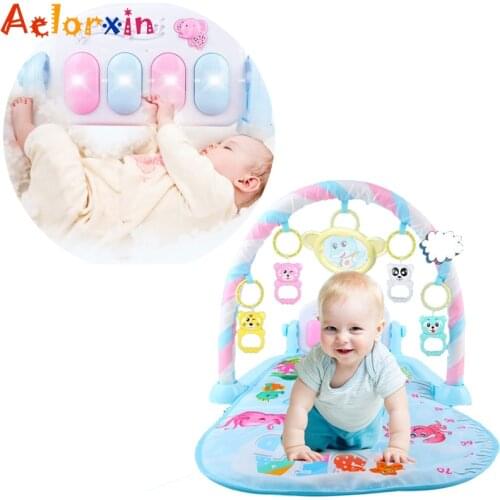 Baby Rocker Piano Music Carpet Newborn Fitness Bodybuilding Frame Pedal Rocking Chair Activity Play Education Toy