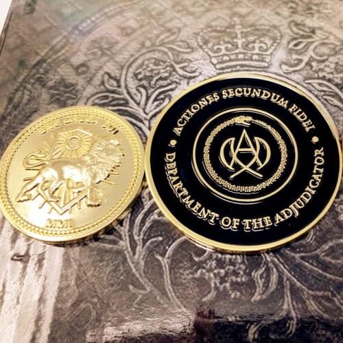 John Wick 3 Blood Oath Marker Coin Pendant Cosplay Props Continental Hotel Johnwick Gold Coin Collect Coins Badge Accessories