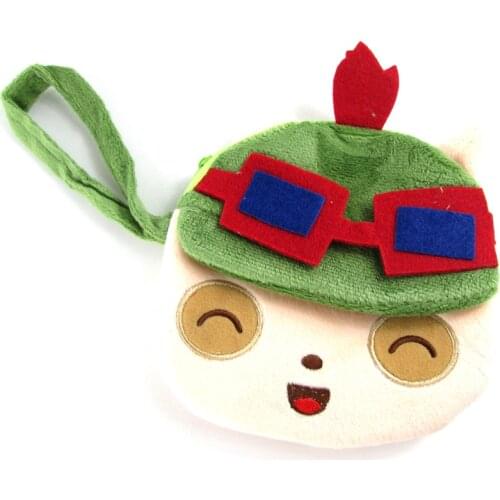 E-Mell Teemo Rammus Poro Pika Luna Totoro Happy Cerberus Jiji Eevee poket Jake Wallet Coin Purse