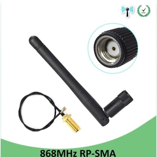 868mhz Antenna lora lorawan 915MHz GSM 10pcs RP-SMA 3dbi Connector 868MHz antena waterproof + 21cm SMA Male /u.FL Pigtail Cable
