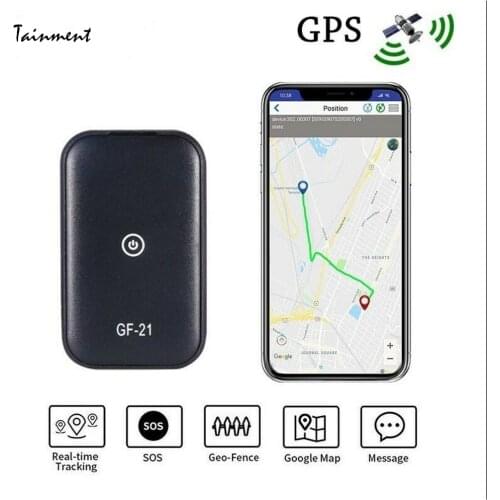 New GPS Real-Time Driving Tracker Anti-lost GF21 Mini Device Voice Control Recording HD Microphone WIFI + LBS + GPS Pos Locator