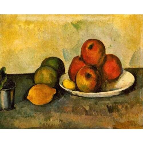 40x50cm DIY Painting By Numbers Apple Fruit Pictures New Hand Drawing Kit Paints By Numbers Oil Painting Coloring Linen Canvas