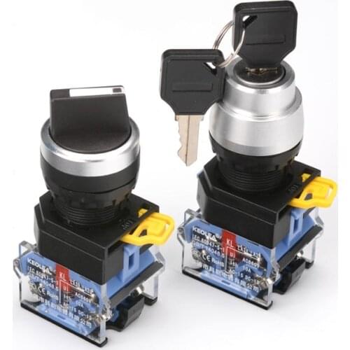 Knob switch key button second and third position LA38-11XY conversion selection switch 22mm