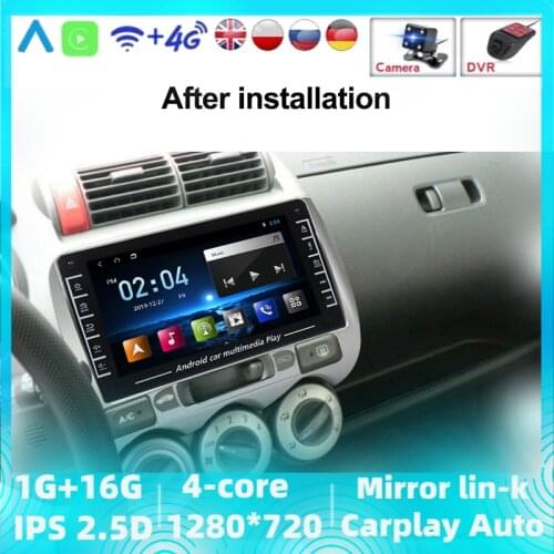 Navitree Android For HONDA JAZZ City 2002 2003 2004 2005 2006 2007 2DIN Multimedia Stereo Car Player Navigation GPS Radio IPS