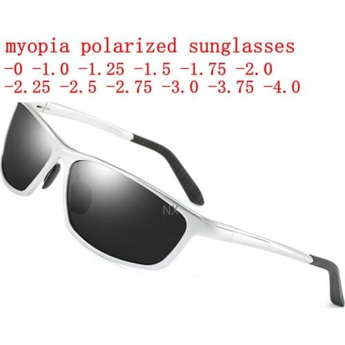 Prescription Sunglasses For Nearsighted Diopter Men Sports Driving Cycling Ultralight Aluminum Magnesium Myopia Glasses NX