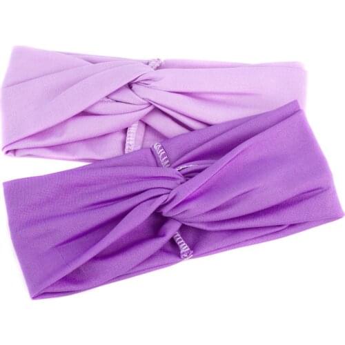 Womens Solid Headband Fashion Color Block Cross Twist Stretch Headbands Ladies Sports Yoga Turban Knitted Headband for Girls