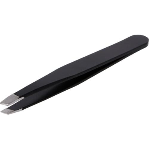 Professional Eyebrow Tweezer Slant Tip Hair Removal Stainless Steel Makeup Tools