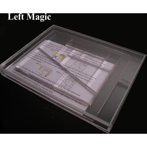 Transparent Acrylic Miracle Building Block With Clear Box Magic Tricks Close Up Illusions Gimmick Mentalism Accessories Magia