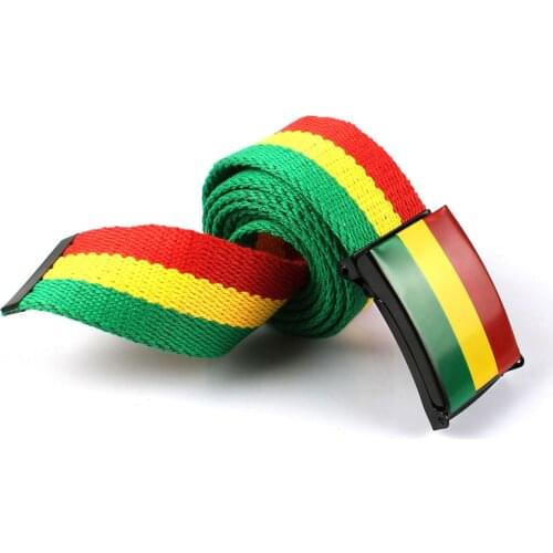 Rasta Jamaican RGY Canvas Belt with Styilish Buckle