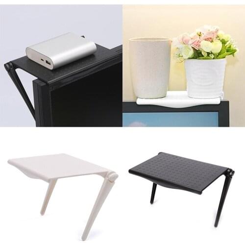 Adjustable TV Screen Top Shelf Computer Monitor Desktop Stand TV Rack Display Shelf Home Storage Organizer Rack Office Holder