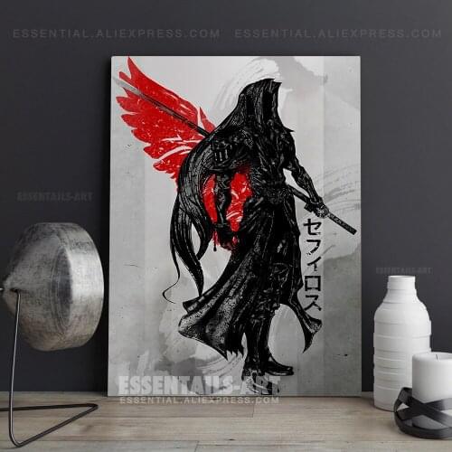 Sephiroth Final Fantasy Anime Poster Canvas Wall Art Painting Decor Pictures Bedroom Study Living Room Home Decoration Prints
