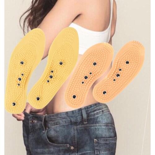 1 Pair Shoe Pad Comfort Pads Slimming Product Magnetic Therapy Magnet Health Care Foot Massage Insoles