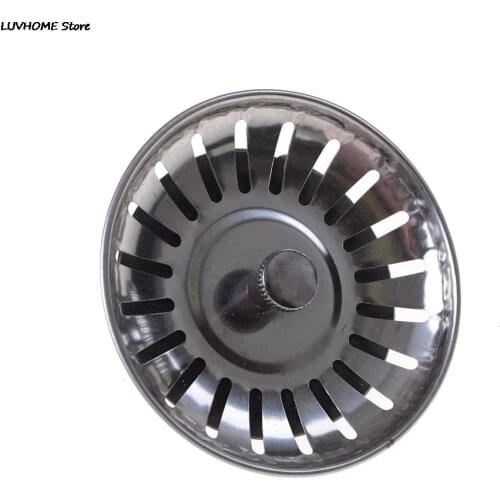 ZLinKJ High Quality 1pcs Kitchen Sink Strainer Stopper Stainless Steel Waste Plug Sink Filter Bathroom Basin Sink Drain