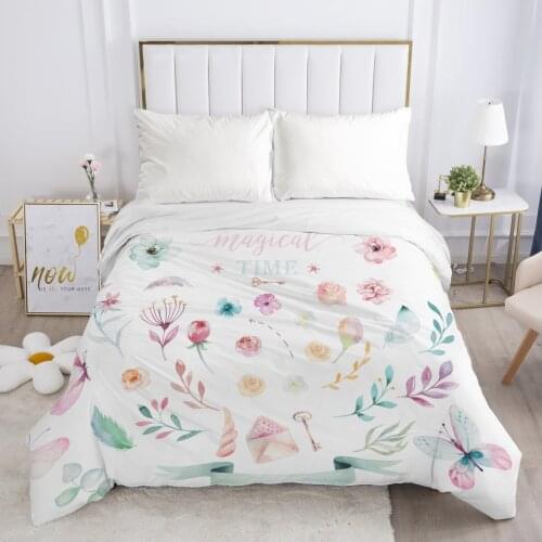 1pc Luxury Duvet cover Nordic Bedding Quilt/Comfortable/Blanket Case Single Double Queen King 140x200 220x240 Magic flower