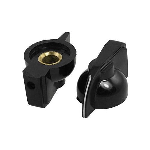 15/64" Shaft Insert Dia Rotary Switch Pointer for Potentiometer Pot 10pcs