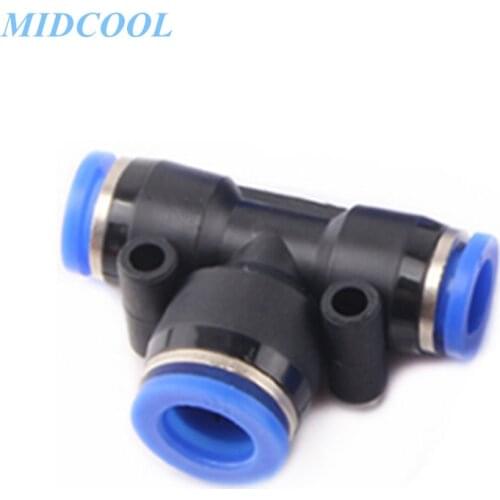 10pcs One-Touch Fitting PEG Series PEG6-4 PEG8-6 PEG10-6 PEG10-8 PEG12-8 PEG12-10 Tube-tube Type Different Diameter Tee