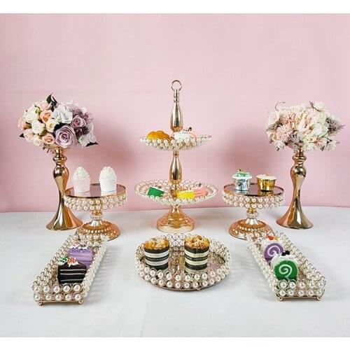5pcs -11pcs cake stand square Multi-layer Wedding Dessert Display Stand Minimalist Home Decorating Cake Tool