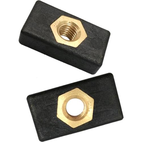 2/6/8Pcs Kayak Side Mount Slide Track Rail Silders Fishing Rod Pole Holder Mounting Base Sliding Nut