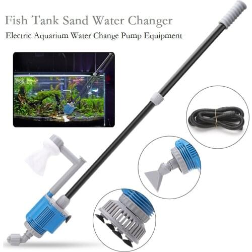 20/28W Fish Tank Water Changer Electric Aquarium Gravel Siphon Filter Pump Equipment Aquarium Cleaning Tools EU Plug