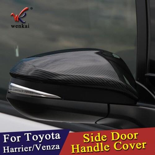 For Toyota Harrier Venza XU80 2020 2021 Rearview Side Door Mirror Cover Car Accessories