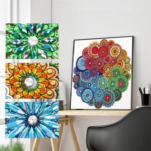 Special Shaped Diamond Painting Mandala 5D DIY Diamond Embroidery Art Kits Home Decoration Rhinestone Cross Stitch Decoration