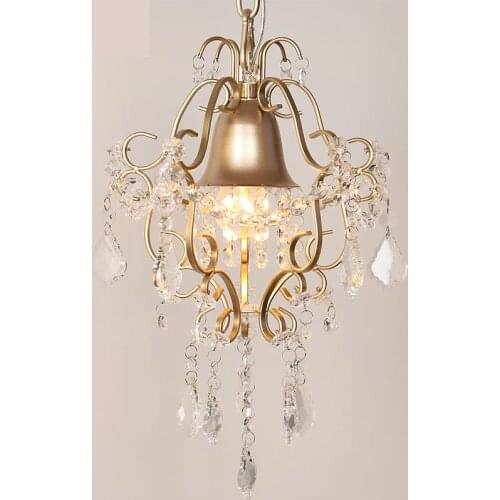 Cloakroom 1 pcs Pendant Lights E27 led crystal porch lamp aisle wrought iron pendant lamp balcony corridor ceiling fixtures lamp