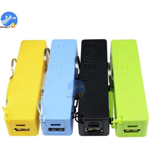 Battery storage box 18650 power bank case Box Holder Leads With 1 Slots for metal detector USB power soporte celular organizer