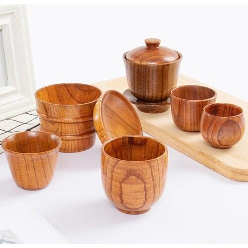 Wooden Big Belly Cups Natural Jujube Wood Cup Handmade Wooden Cup Mug Breakfast Milk Coffee Cup Kitchen Drinkware Accessories