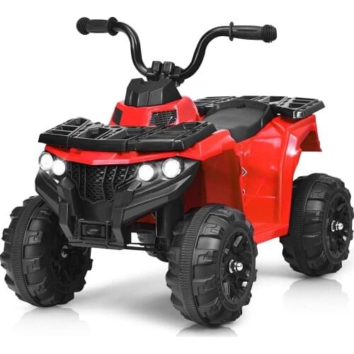 Ride on Car 6V Battery Powered Kids Electric Vehicle 4WD Headlights MP3 USB Large Seat Electric Ride on Toys for Boys Girls