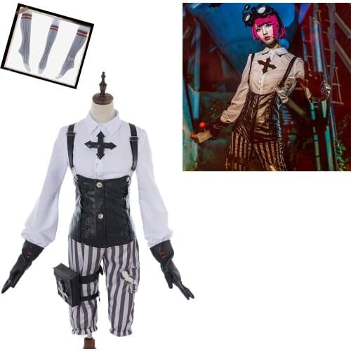 Game Identity V Cosplay Costume Tracy Reznik Cosplay Costume Halloween Carnival Party Machinist Cosplay Full Set